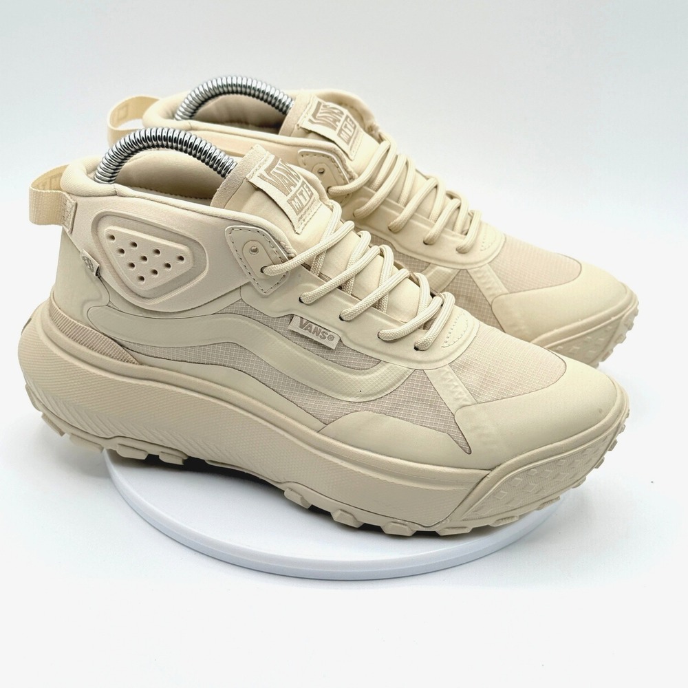 Vans Cream Beige High-Top Platform Sneakers